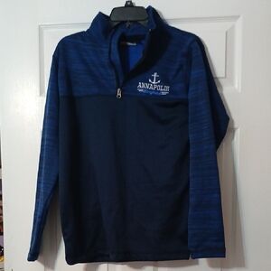 Annapolis Anchor Quarter-Zip Pullover - Blue